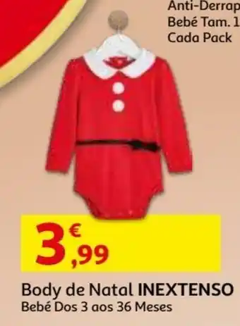 Auchan Body de Natal Inextenso 3 aos 36 promoção