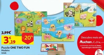 Auchan Puzzle One Two Fun Madeira promoção
