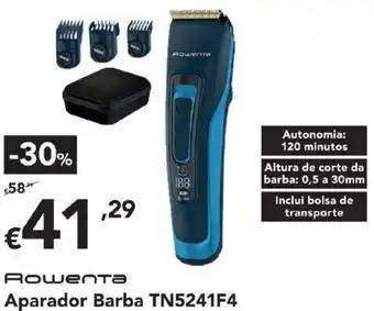 Radio Popular Rowenta Aparador Barba TN5241F4 promoção