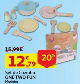 Auchan Set de Cozinha One Two Fun Madeira promoção