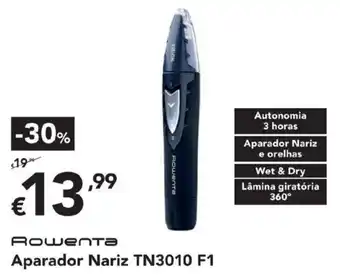 Radio Popular Rowenta Aparador Nariz TN3010 F1 promoção