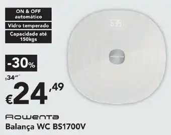 Radio Popular Rowenta Balança WC BS1700V promoção