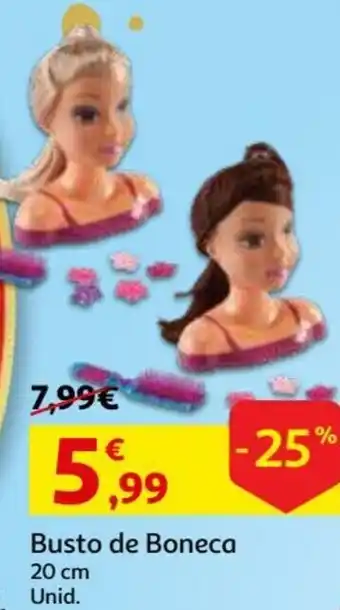 Auchan Busto de Boneca 20cm promoção