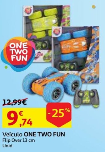 Auchan Veículo One Two Fun Flip Over 13cm promoção