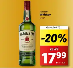 Lidl Jameson Whiskey promoção