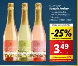 Lidl Casal Garcia Sangria Fruitzy promoção