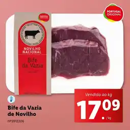 Lidl Bife da Vazia de Novilho promoção