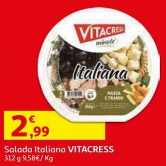 Auchan Salada Italiana Vitacress 312g promoção