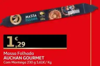 Auchan Massa Folhada Auchan Gourmet 230g promoção