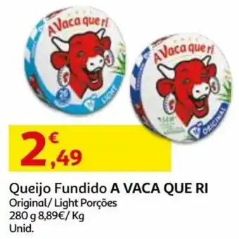 Auchan Queijo Fundido a Vaca Que Ri Original/Light 280g promoção