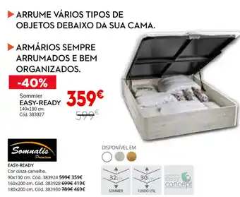 Conforama Sommier Easy-Ready 140x190cm promoção