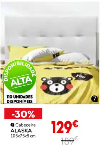 Conforama Cabeceira Alaska 105x75x8cm promoção