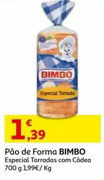Auchan Pão de Forma Bimbo 700g promoção