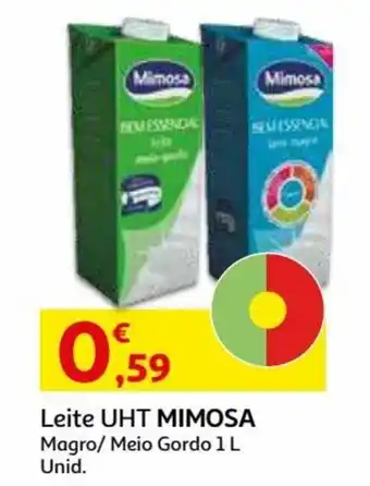 Auchan Leite UHT Mimosa 1L promoção