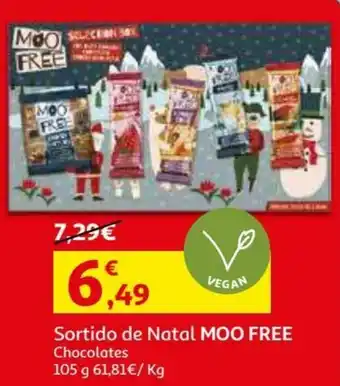 Auchan Sortido de Natal Moo Free 105g promoção