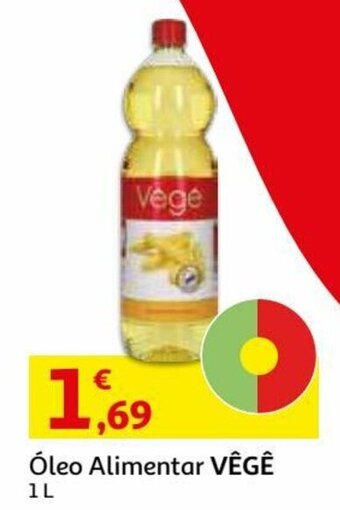 Auchan Óleo Alimentar Vêgê 1L promoção