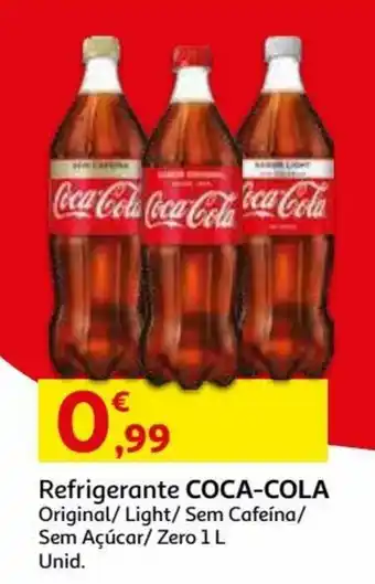 Auchan Refrigerante Coca-Cola 1L promoção