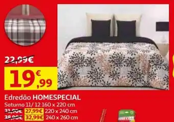 Auchan Edredão Homespecial Saturno 11/12 160x220cm promoção