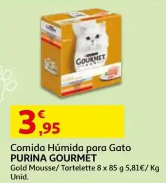 Auchan Comida Húmida para Gato Purina Gourmet 8x85g promoção
