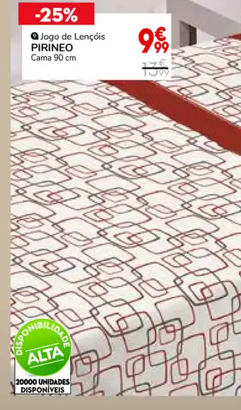 Conforama Jogo de Lençóis Pirineo Cama 90cm promoção
