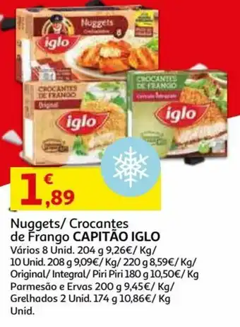 Auchan Nuggets/Crocantes de Frango Capitão Iglo promoção