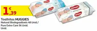Auchan Toalhitas Huggies 48 unid promoção