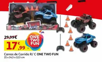Auchan Carros de Corrida R/C One Two Fun 21x14,5x12,5cm promoção