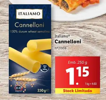 Lidl Italiamo Cannelloni promoção