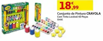 Auchan Conjunto de Pintura Crayola 40 Peças promoção