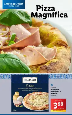Italiamo Pizza com Mortadela e Pistácio