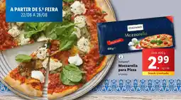 Lidl Italiamo Mozzarella para Pizza promoção