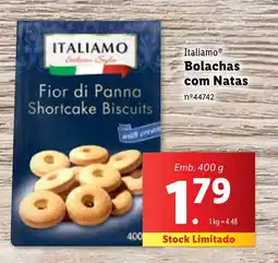 Lidl Italiamo Bolachas com Natas promoção