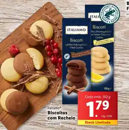 Lidl Italiamo Biscoitos com Recheio promoção