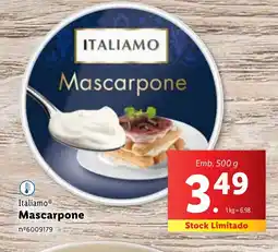 Lidl Italiamo Mascarpone promoção