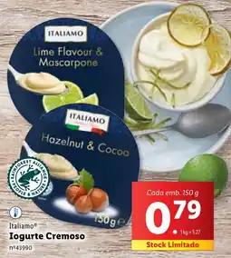 Lidl Italiamo Iogurte Cremoso promoção