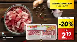 Lidl Dulano Tiras de Bacon promoção
