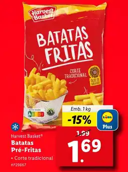 Lidl Harvest Basket Batatas Pré-Fritas promoção