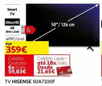 Auchan Hisense TV 50A7100F promoção