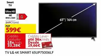 Auchan LG 4K Smart TV 65UP75006LF promoção