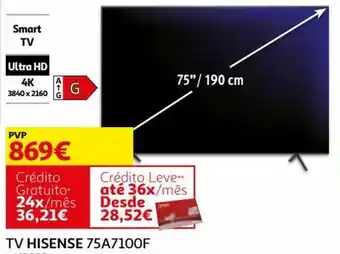 Auchan Hisense Tv 75A7100F promoção