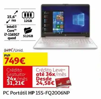 Auchan HP PC Portátil 15S-FQ2006NP promoção