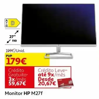 Auchan HP Monitor M27F promoção