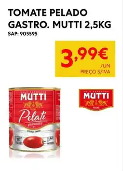 Recheio Tomate pelado gastro. mutti promoção