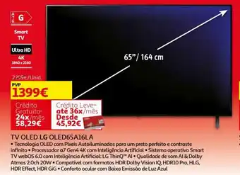 Auchan LG OLED TV 65A16LA promoção
