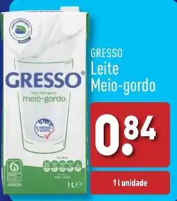 ALDI GRESSO Leite Meio-gordo promoção