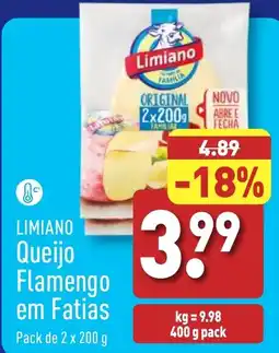 ALDI LIMIANO Queijo Flamengo em Fatias promoção
