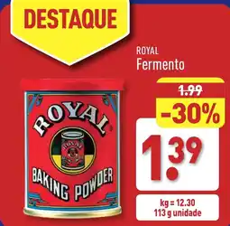 ALDI ROYAL Fermento promoção