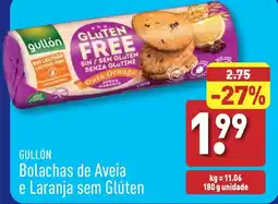 GULLÓN Bolachas de Aveia e Laranja sem Glúten