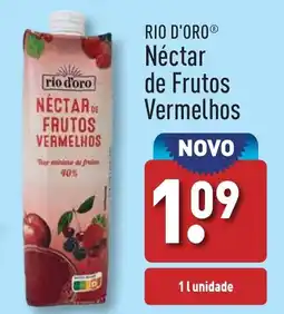 ALDI RIO D'ORO Néctar de Frutos Vermelhos promoção