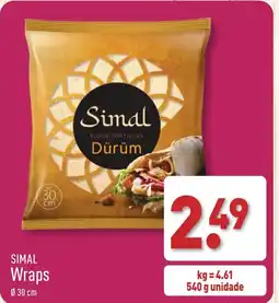 ALDI SIMAL Wraps promoção